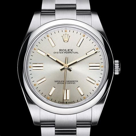 rolex op 41 silver dial.